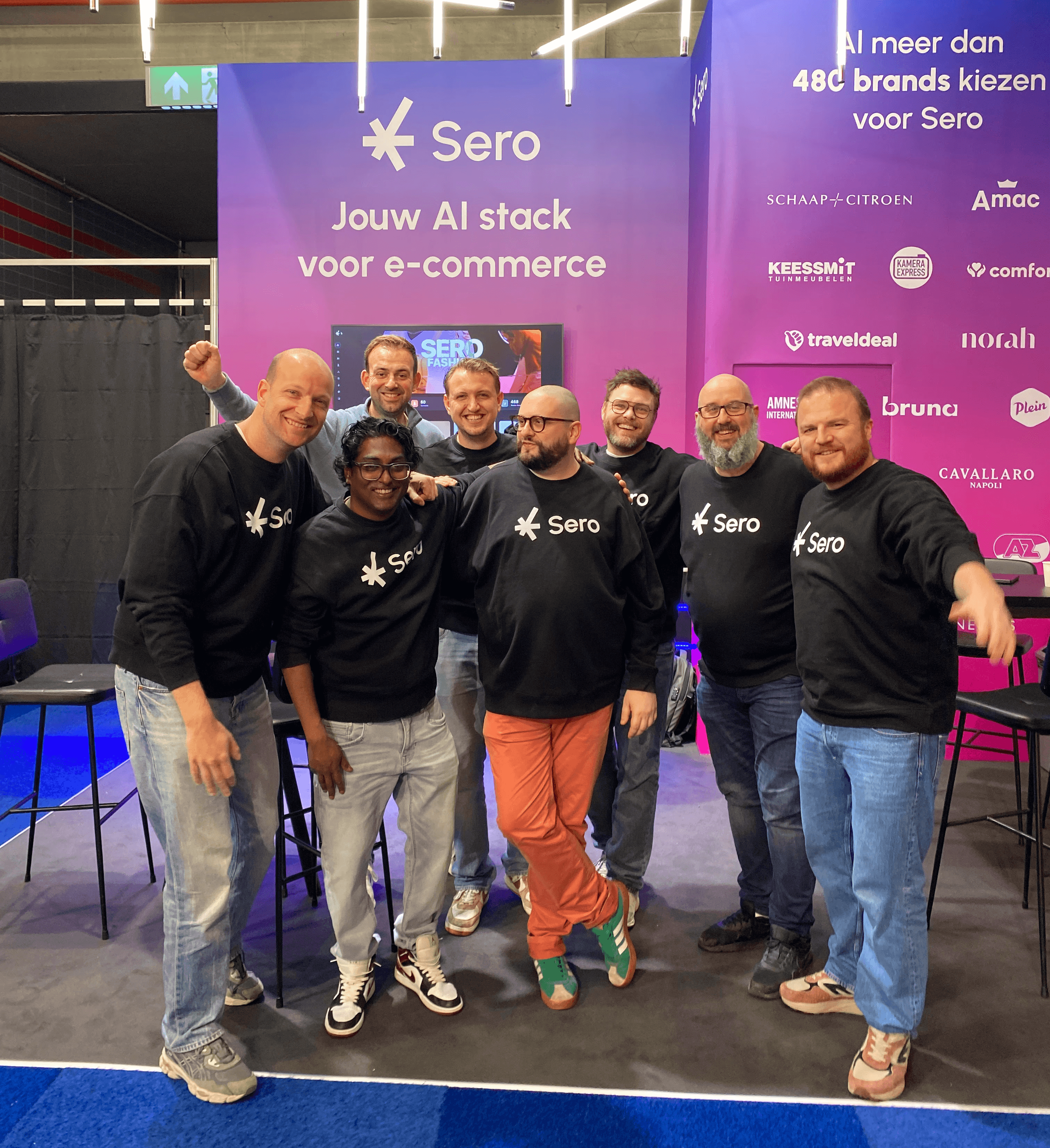 Het Sero-team op een e-commerce-beurs